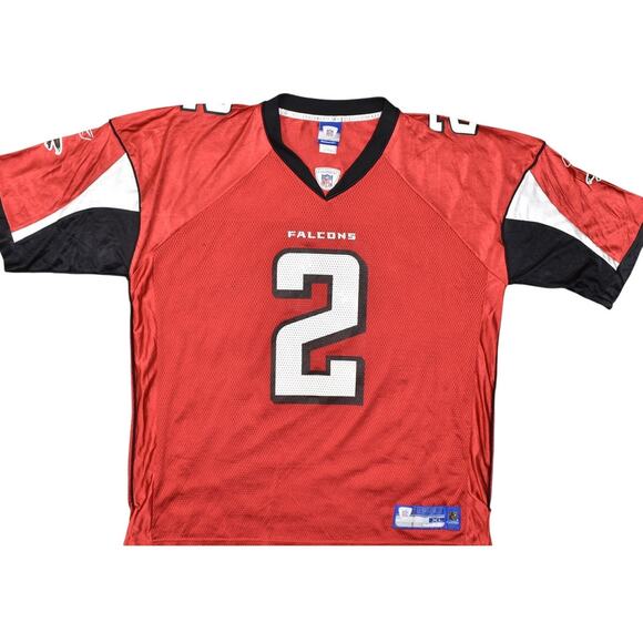 Reebok NFL Falcons #2 Ryan Red Men's XL Jersey Top 100% Polyester Short Sleeve - Picture 1 of 8